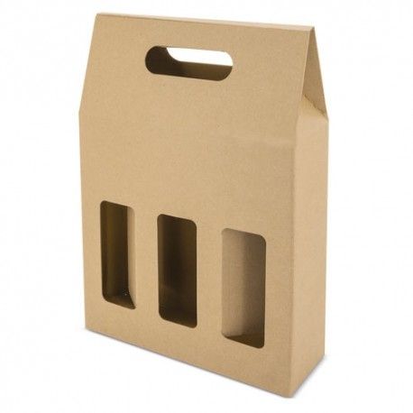 Caja Cartón 3 Botellas Treviso