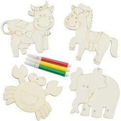 Set para colorear Animales