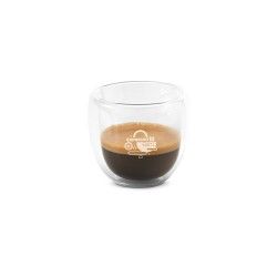Juego de café de cristal con 2 tazas 75ml