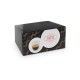 Juego de café de cristal con 2 tazas 75ml