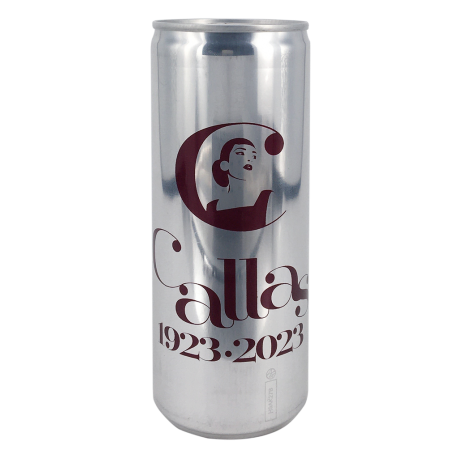 Lata agua 2% Gas 25cl - Impresión 1 color