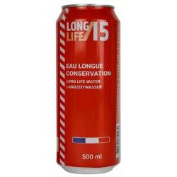 Lata agua Emergency Food 15 años 50cl - Neutra