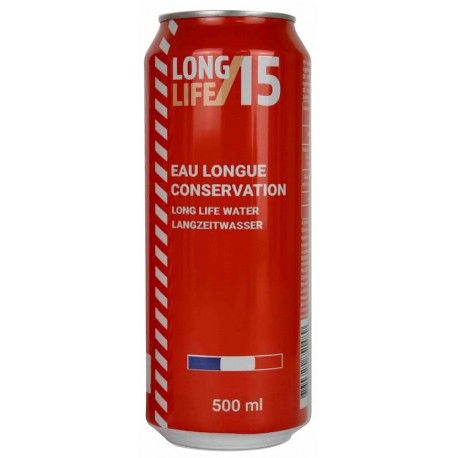 Lata agua Emergency Food 15 años 50cl - Neutra