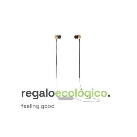 Auriculares inalámbricos bambú