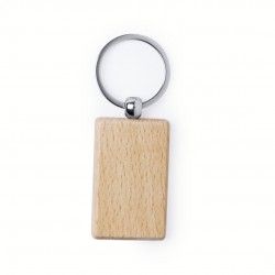 Llavero Pelton Rectangular Madera