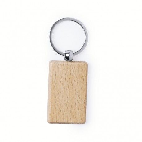 Llavero Pelton Rectangular Madera